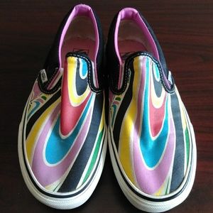 Multicolored Swirl Vans